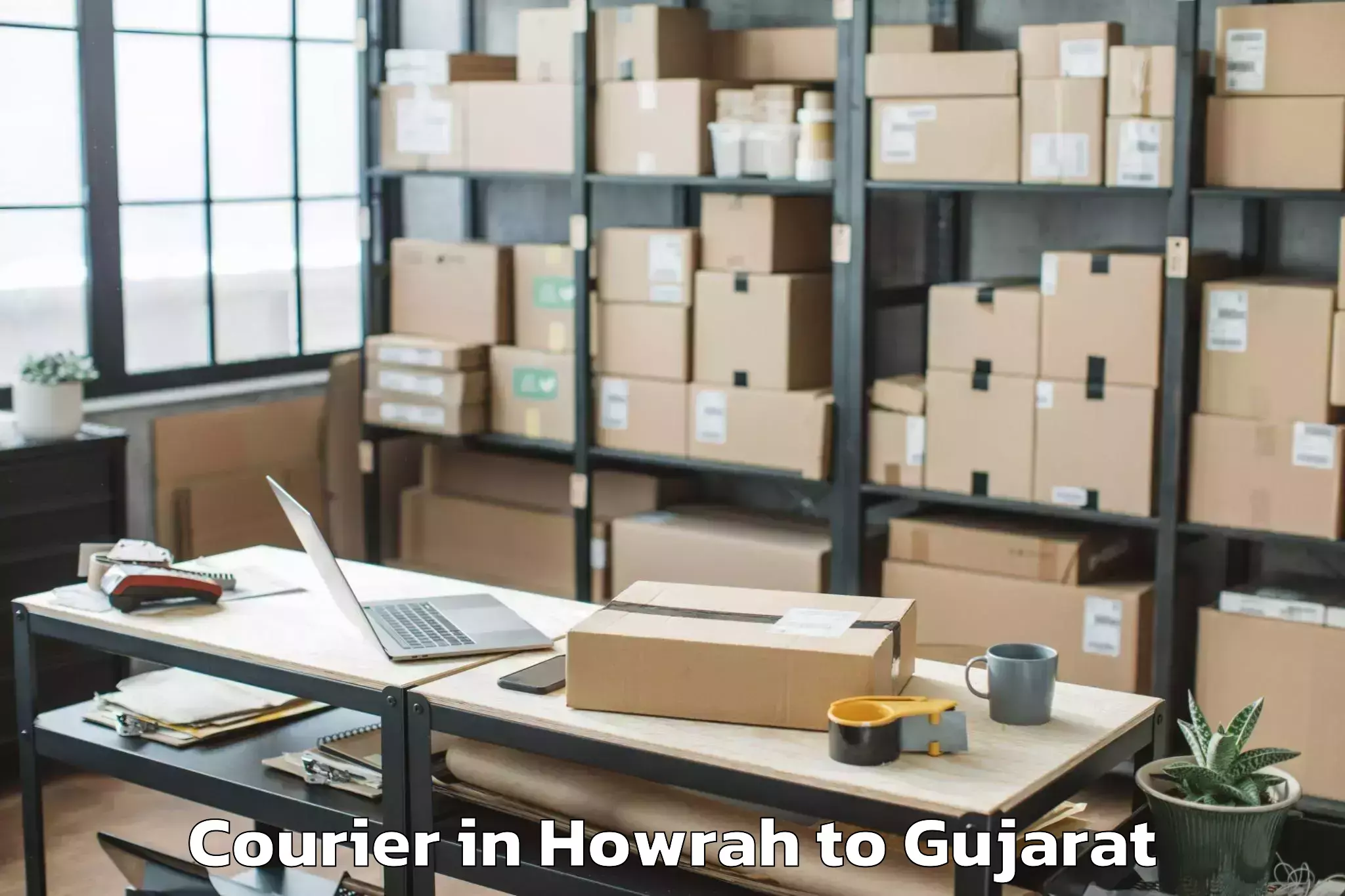 Howrah to Kheralu Courier Booking